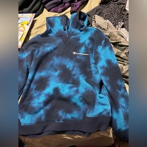 tie dye champion sweatshirt